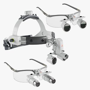 Dental Binocular Loupes Set 3D model