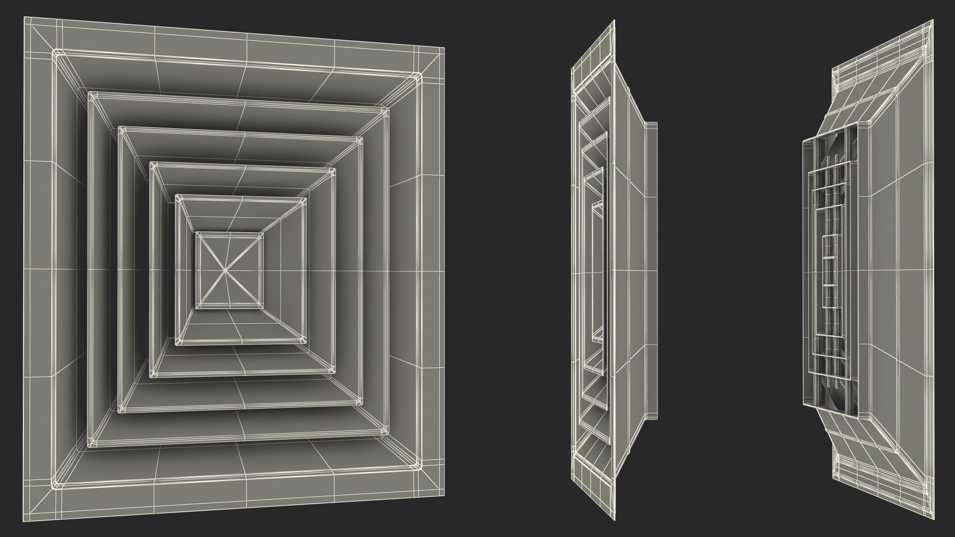 3D Air Vent Diffuser Square - TurboSquid 1962215