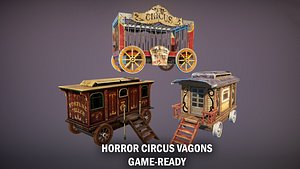 Horror circus vagons