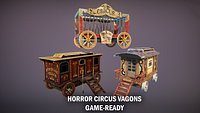 Horror circus vagons