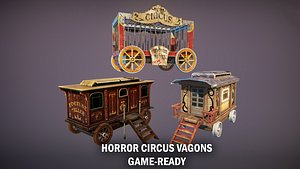 Horror circus vagons