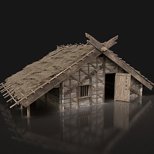 TRIBAL JUNGLE PRIMAL HUT HOUSE REED SILO STORAGE SURVIVAL AAA | 3D model