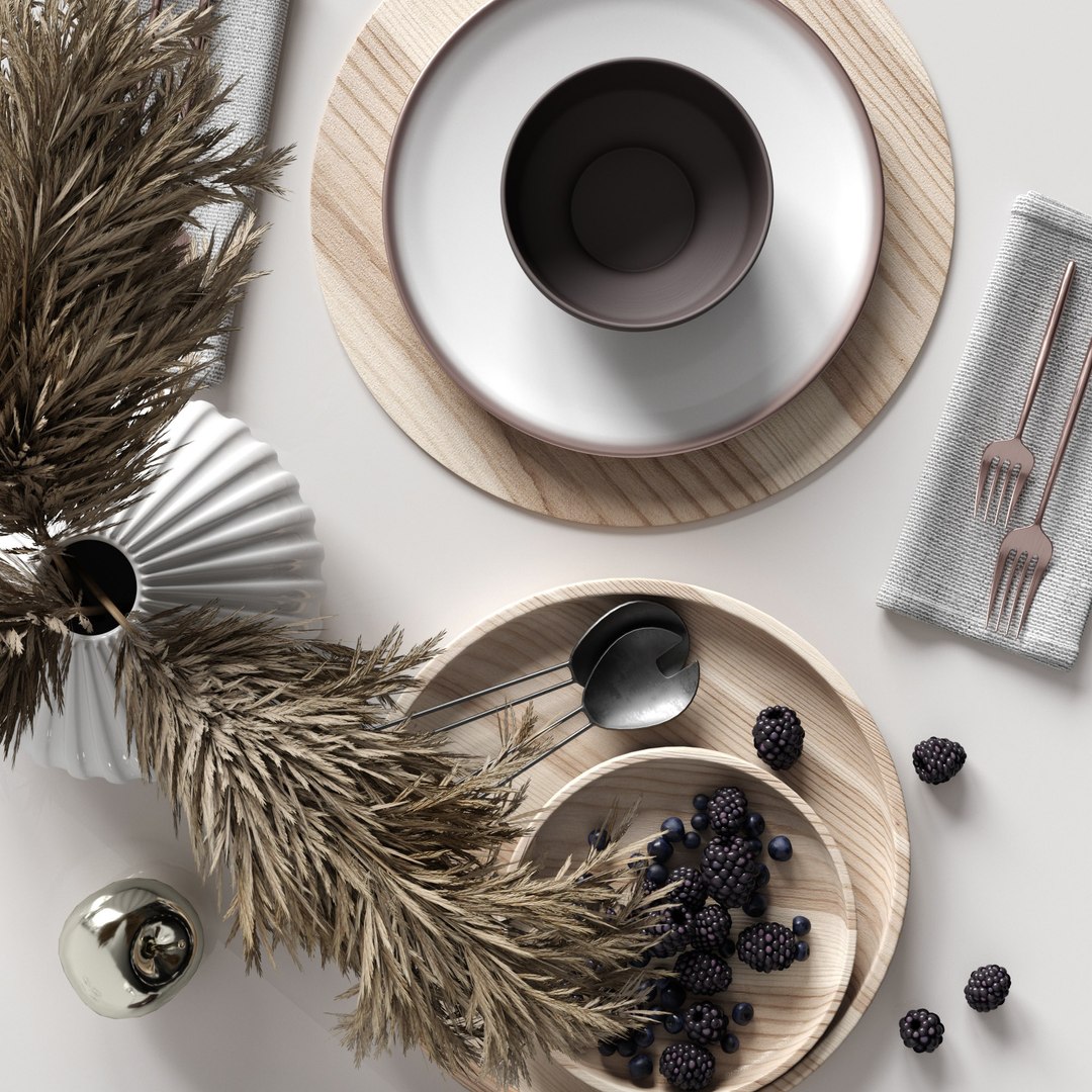 Table Setting Reeds 3D Model - TurboSquid 1503738
