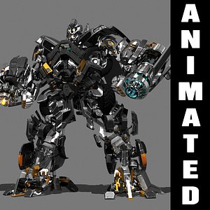 3d transformer animation truck autobot