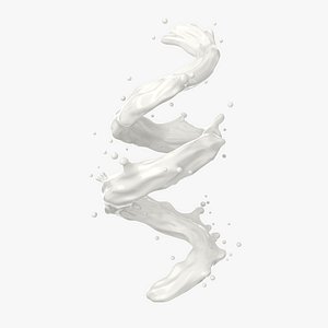 Milk Splash 3D model