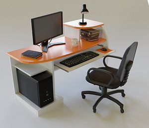 Desktop Computer Table and Chair