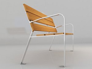 3d 3ds urban bench