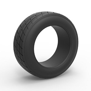 Dirt Sprint racing front tire 8 Scale 1 to 25