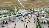 Modern Largescale Airport Terminal Interior