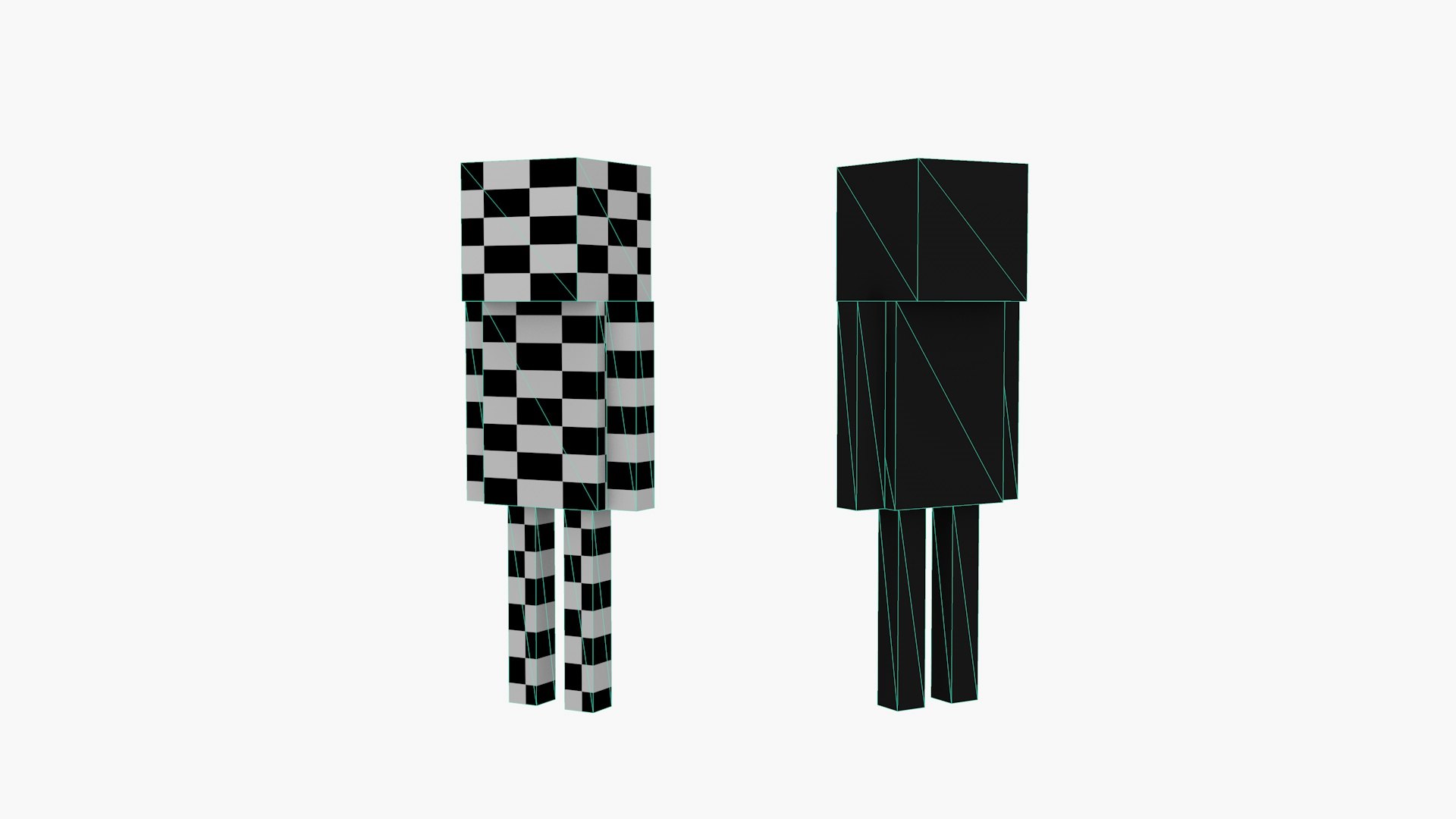 Skeleton Minecraft 3D Model - TurboSquid 2364708
