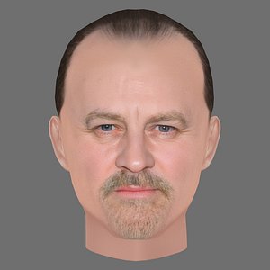 Tim McInnerny Head - Low poly head for game