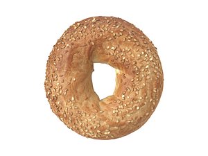 photorealistic scanned sesame seed 3D model