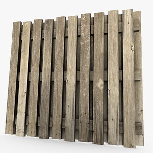 wood fence 3d max
