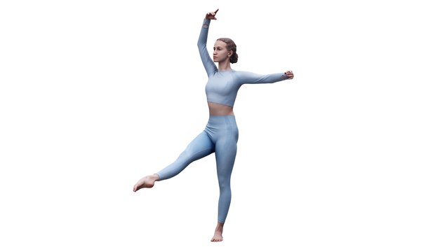 3D cleaned3dscananastasiasportsballet243qRsOYq0n model