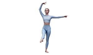 Cleaned 3D scan Anastasia Ballet 24