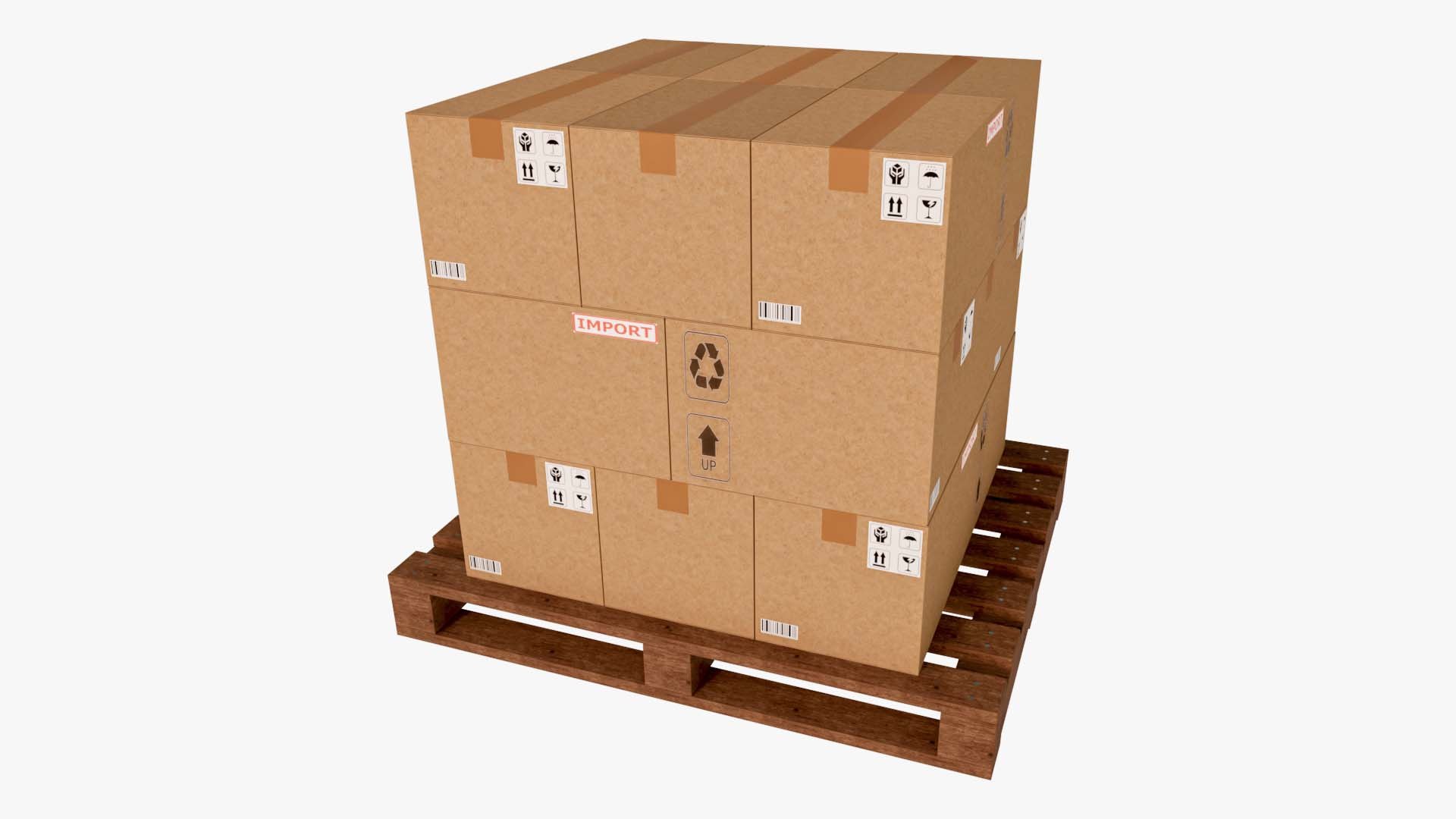 3D Pallet Model - TurboSquid 2191188