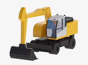 3D model Excavator Construction Loader A920 Simplified