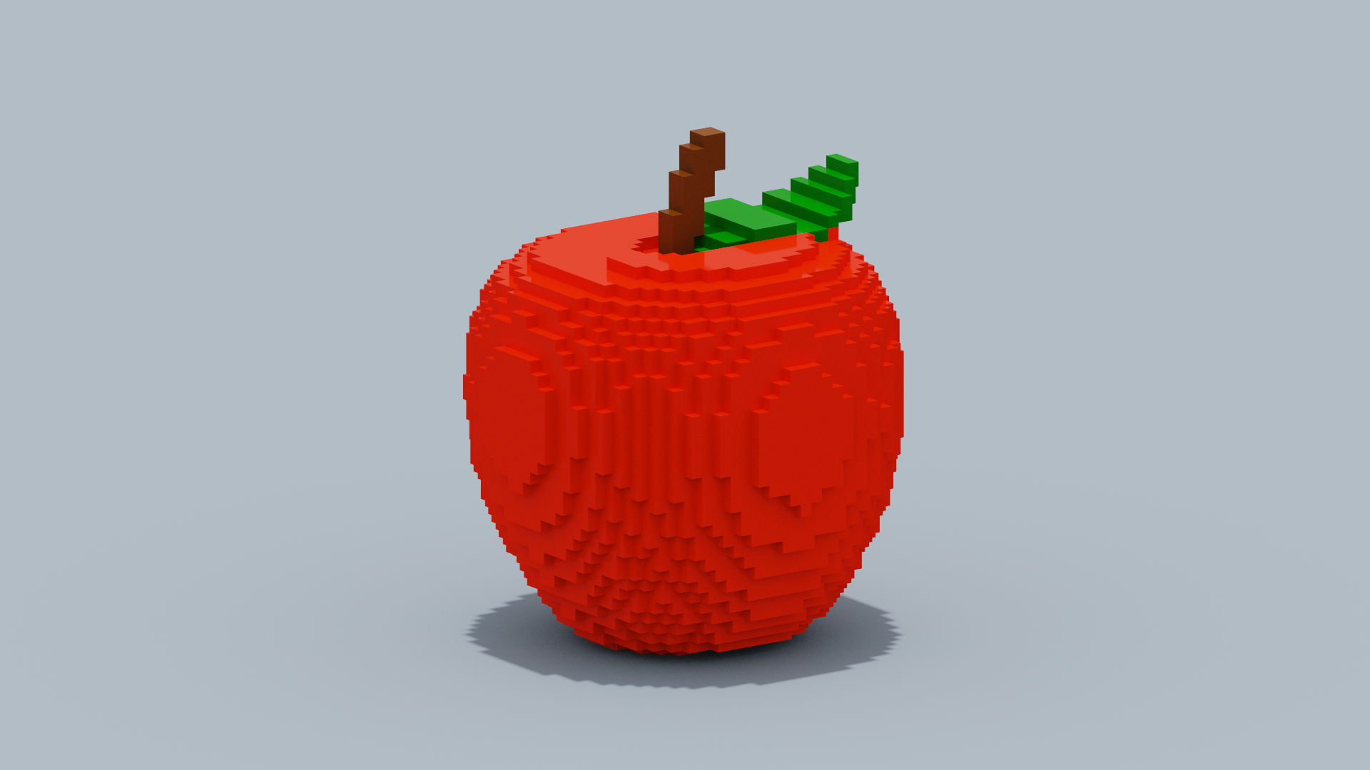 3D Voxel Apple - TurboSquid 2021009