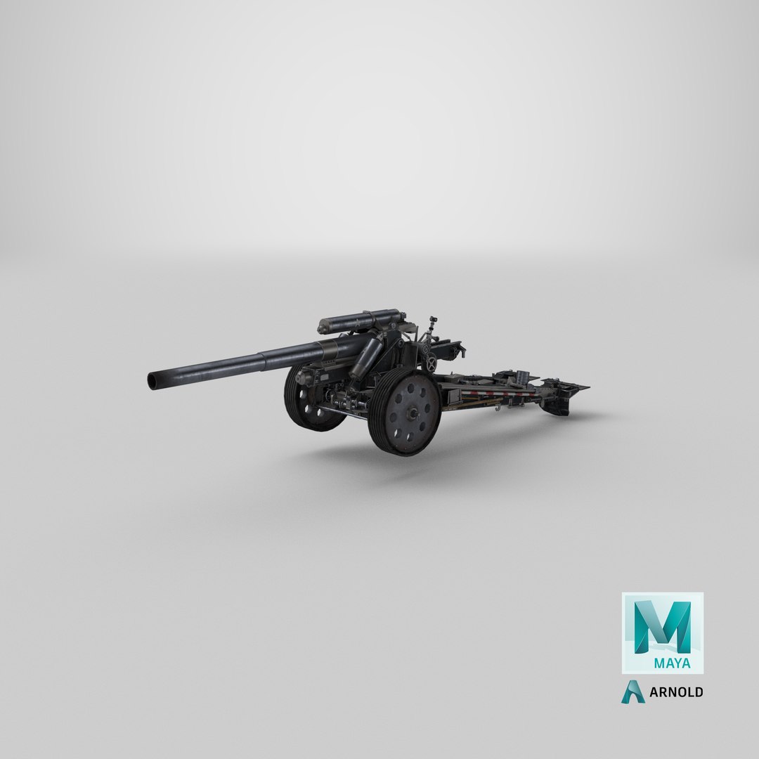 15cm sfh18 howitzer gameready 3D model https://p.turbosquid.com/ts-thumb/JH/Cx83dh/CZngzVXj/stemcell_maya_arnold_render/png/1585856529/1920x1080/fit_q87/d3785fd31ba2e49df6d81796741c7c6feda33256/stemcell_maya_arnold_render.jpg