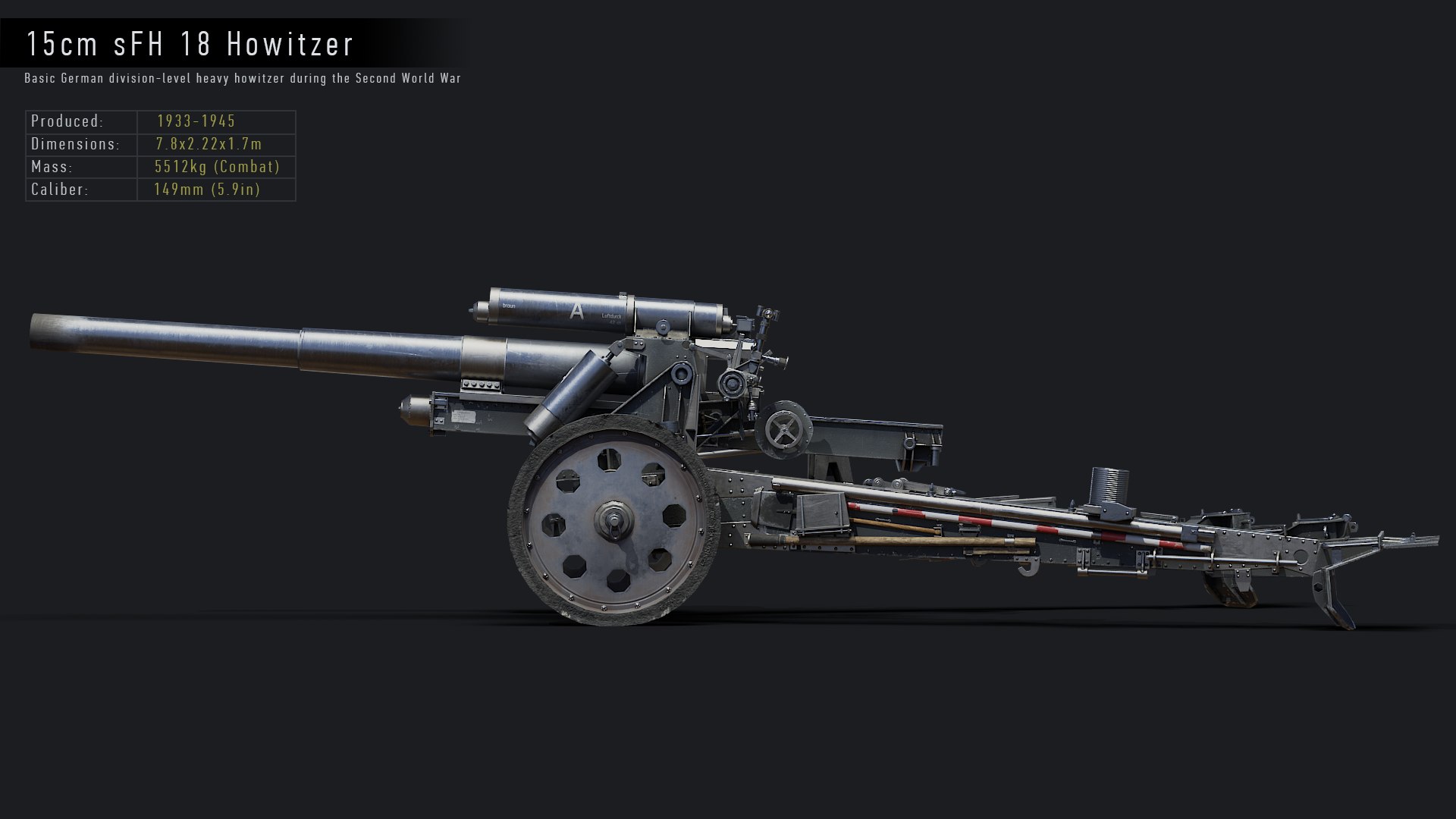15cm sfh18 howitzer gameready 3D model https://p.turbosquid.com/ts-thumb/JH/Cx83dh/XpP20u0Z/render4/png/1585558923/1920x1080/fit_q87/15b99917d1ec588d560f6abbbd05c8b8a06c3e36/render4.jpg