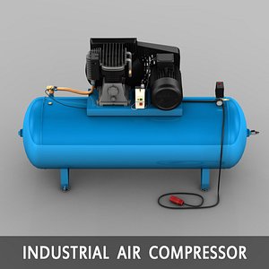 electric compressor 3d model