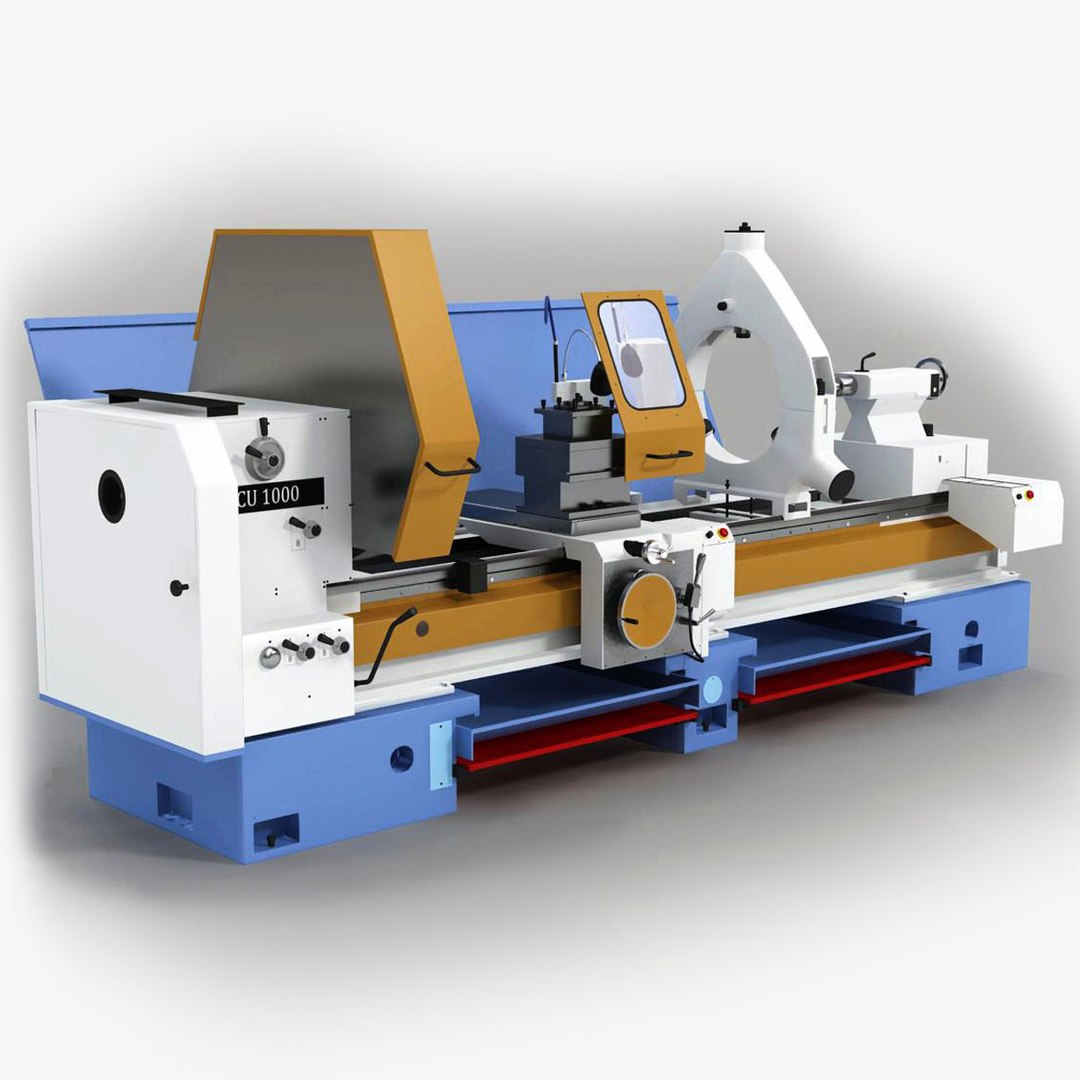 Realistic Milling Machine Cu 3d Model