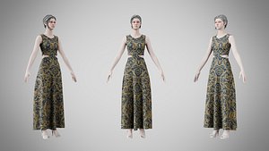 Dress 31 Royal Baroque Brocade v2