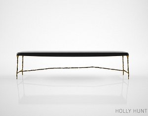 holly hunt vl bench 3d model