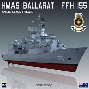 HMAS Ballarat FFH 155 Anzac Class Frigate