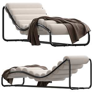 Islington Upholstered fabric chaise longue by Gianfranco Ferre Home 3D