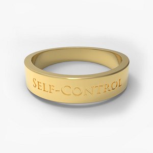 3D model Self-Control Female Ring Gold