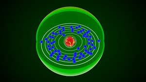 3D Promethium Chemical Element model
