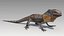3D frill-necked lizard