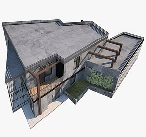 3D modern villa model