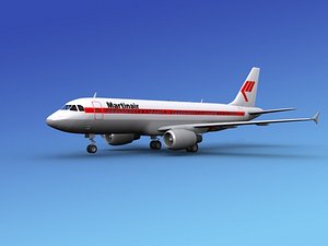 3d model airline airbus