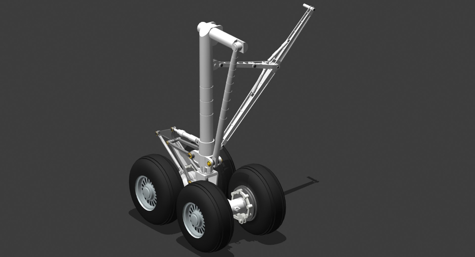 3d B 747 Landing Gear