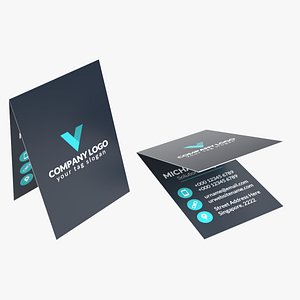 Folded Landscape Business Card