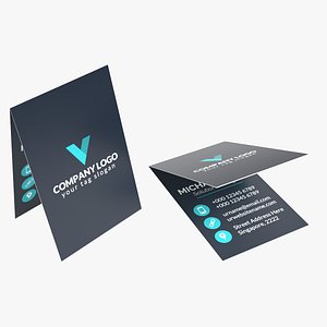 Folded Landscape Business Card