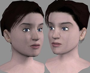 3d head female model