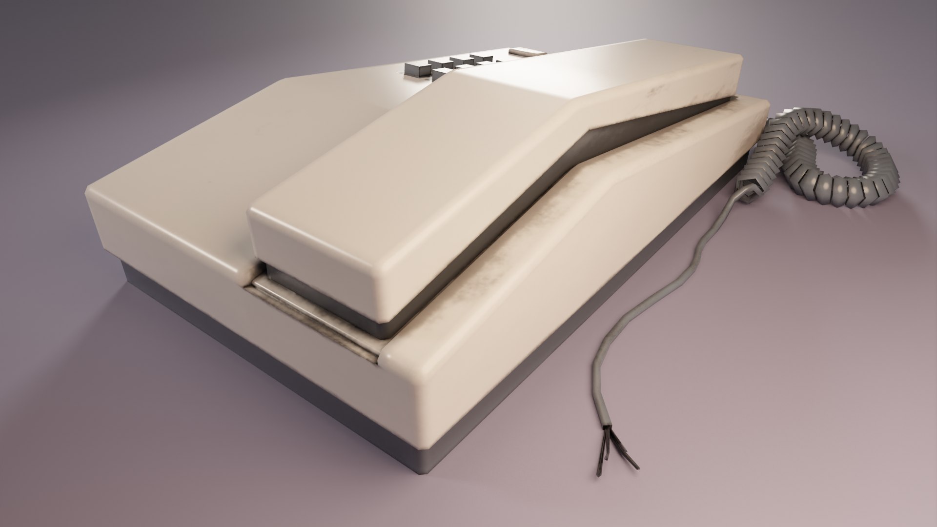Old Office Phone Model - TurboSquid 2016047