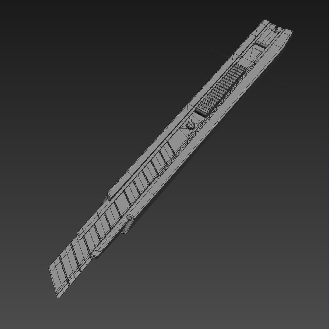 3D Utility Knife Blade TurboSquid 1191415