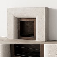 293 fireplace area decorative wall 11 old chimney travertine stone 00