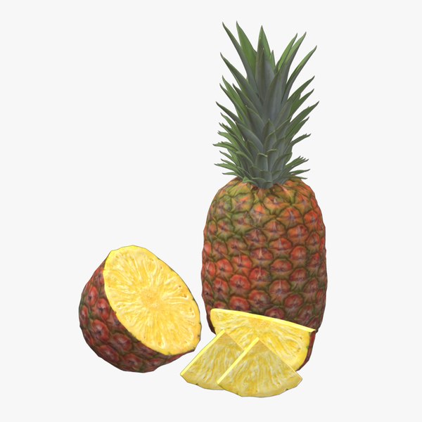 modelo 3d Piña de bajo poli - TurboSquid 2274163