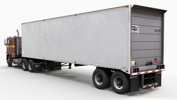 Freightliner Powerliner 드라이밴 트레일러 3D 모델 - TurboSquid 2192654
