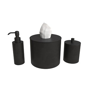 3D Waterworks Luster Round Tissue Cover model