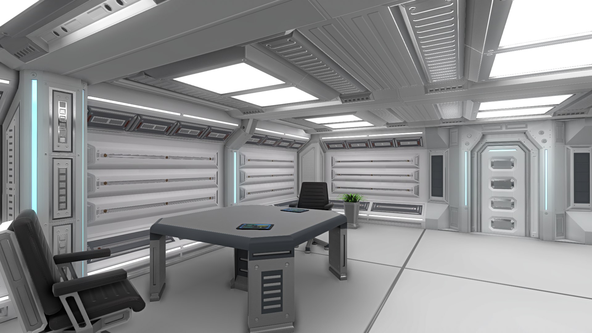 3d Interior Furniture Sci-fi Pack
