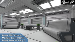 3d interior furniture sci-fi pack