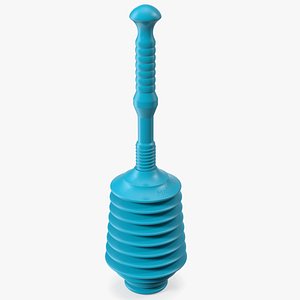 3D Accordion Toilet Plunger Expanded