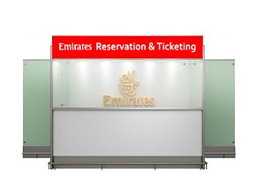 emirates airlines 3d max