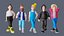 3D Characters 6 13 polygon model
